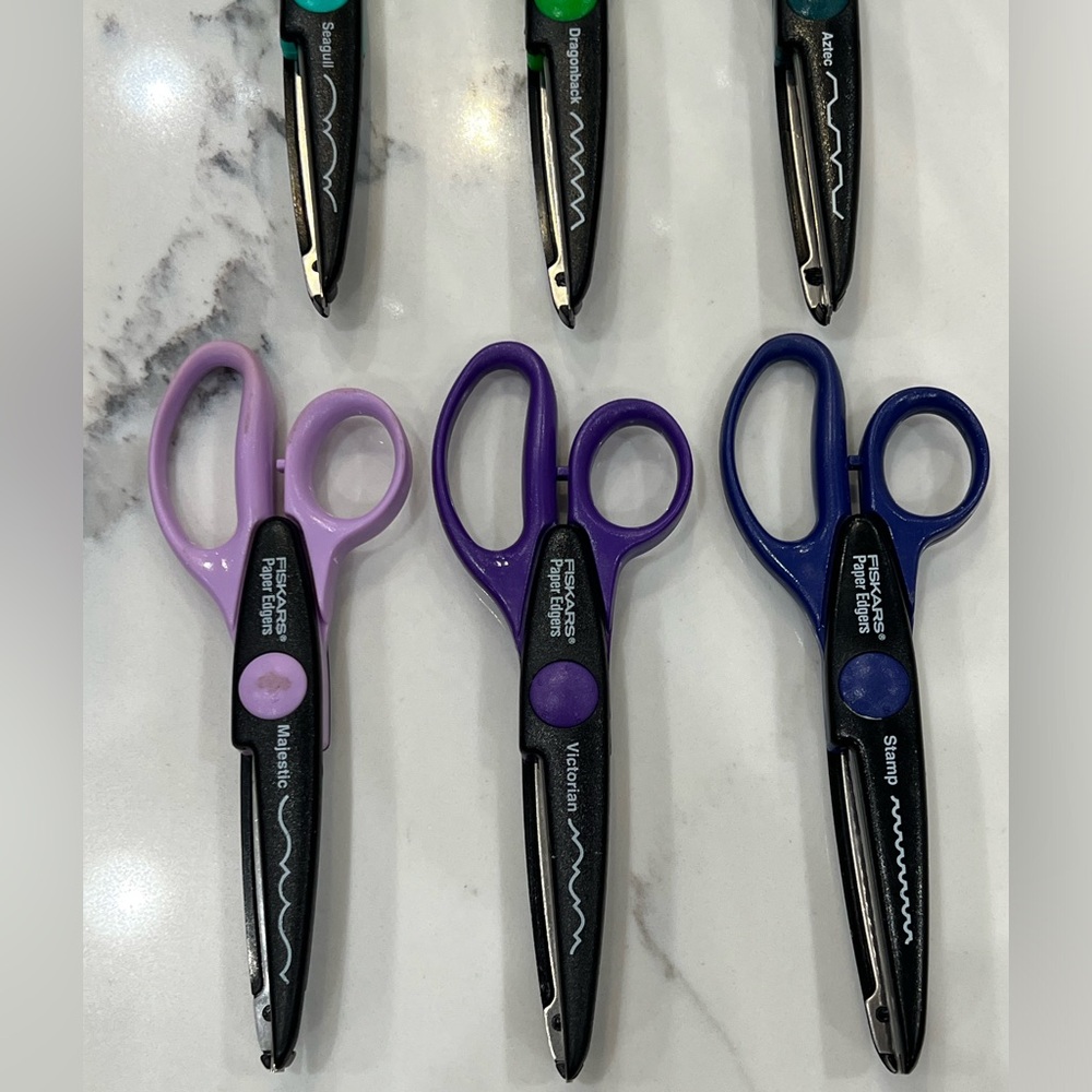 Lot of 11 Fiskars Paper Edgers Decorative Scrapbook Crafting Scissors - Picture 2 of 7